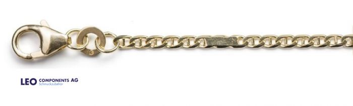 chaînes blindée (avec traverse) Ø 1,9 mm / 8 ct l'or 1