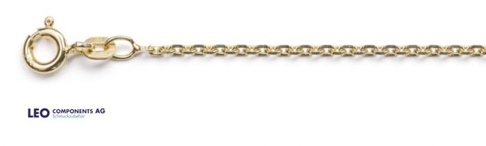 chaînes d’ancrage (diamantées) Ø 1,7 mm / 8 ct l'or