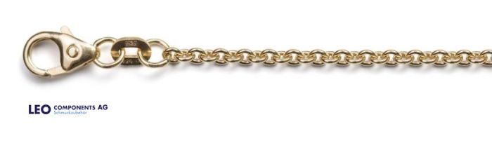 chaînes d’ancrage (rond) Ø 1.9 mm / 8 ct l'or