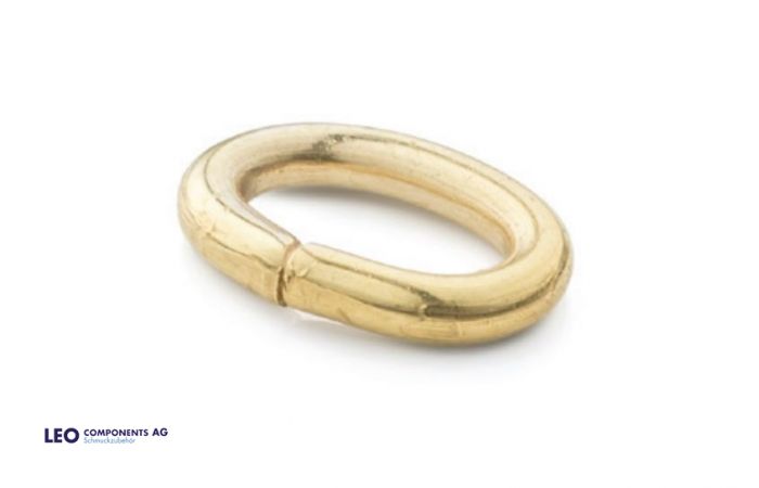 anneau de fixation ovale (ouvert) / l'or