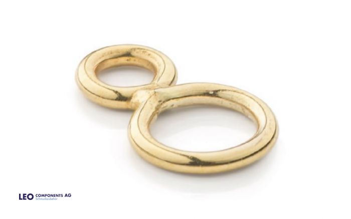 anneaux doubles (fermé) / l'or