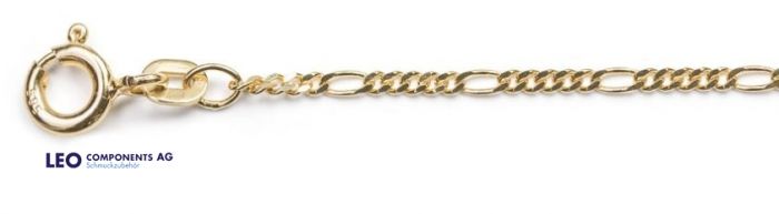 chaînes figaro (diamantées) Ø 1,5 mm / 8 ct l'or 