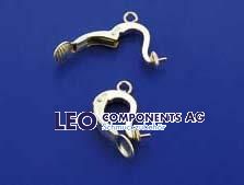 ear clip with frame and eyelet / 925 silver
