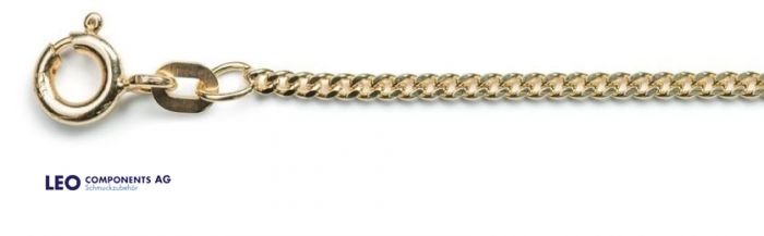 chaînes blindée (plat) Ø 1,7 mm / 14ct l'or