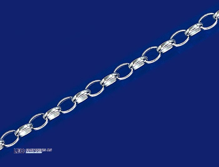 belcher chain oval with lobster clasp (Ø2.85x3.85mm) / 925 silver