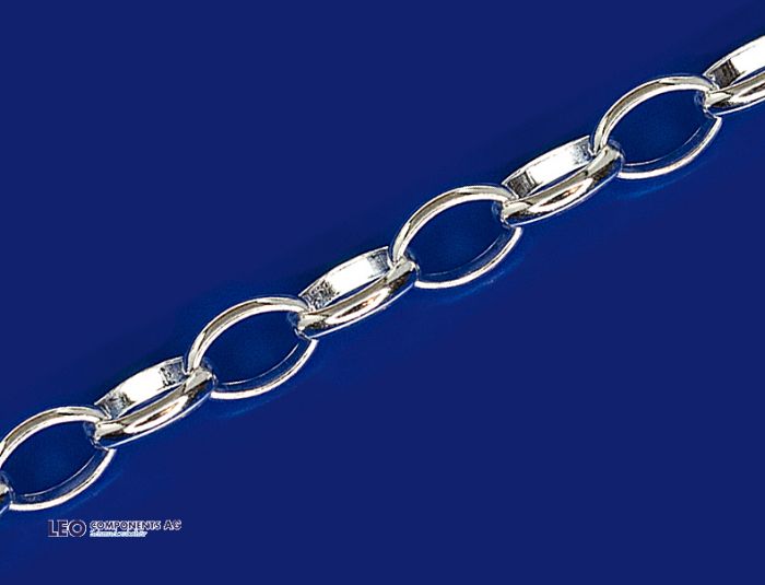 belcher chain oval with lobster clasp (Ø4.9x7mm) / 925 silver