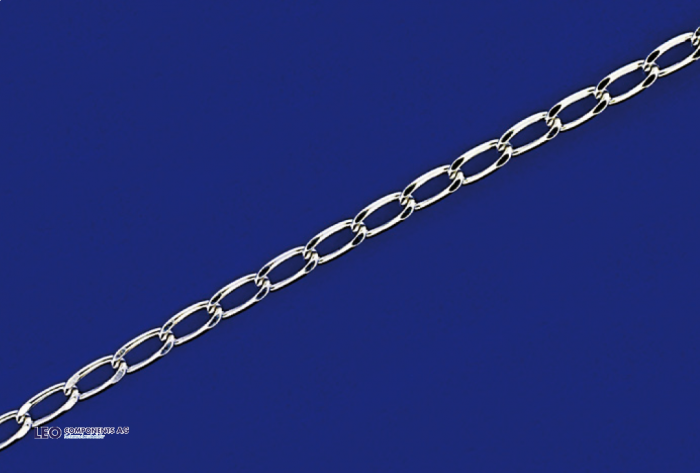 curb chain wide with lobster claps ( ø 1.3 mm) / 925 silver
