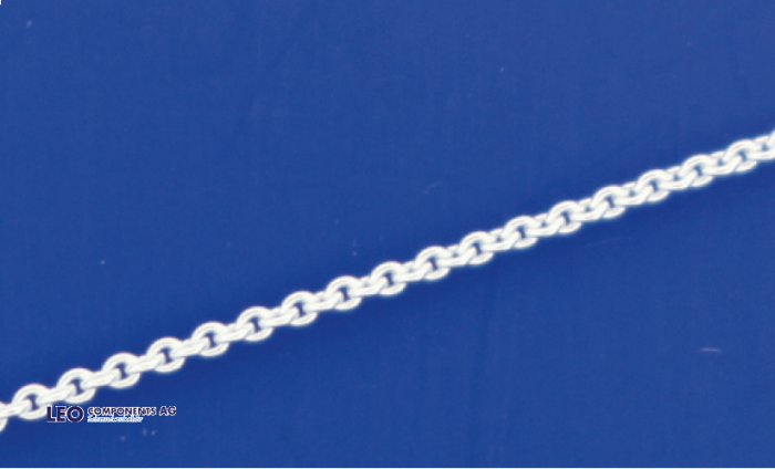 chaîne d’ancre rond avec anneaux ressort (ø0.5mm) / argent 925