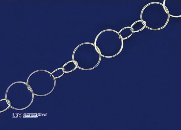 fantasy chain with lobster clasp (ø 6.6x6.6mm / 10x10mm) / 925 silver