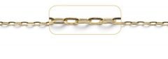 chaînes d’ancrage (plat), au mètre / 8 ct l'or