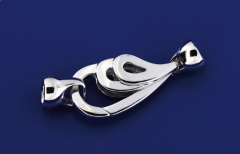 design clasp with cap and inside pin / 925 silver