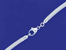 mesh chains with lobster clasp ( 3.2mm ) / 925 silver