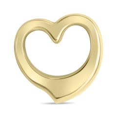 pendentif cœur ouvert poli 12,5x12,3mm / l'or