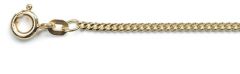 chaînes blindée (plat) Ø 1,7 mm / 14ct l'or