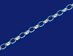 belcher chain oval with lobster clasp (Ø2.85x3.85mm) / 925 silver
