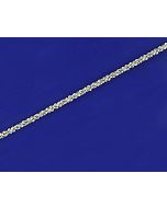 criss-cross chain with lobster clasp (ø 1 mm) / 925 silver