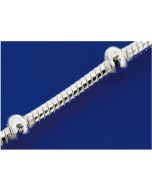 snake chain with beads and lobster clasp (ø 2.5 mm) / 925 silver