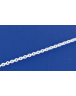 chaîne d’ancre rond avec anneaux ressort (ø0.5mm) / argent 925